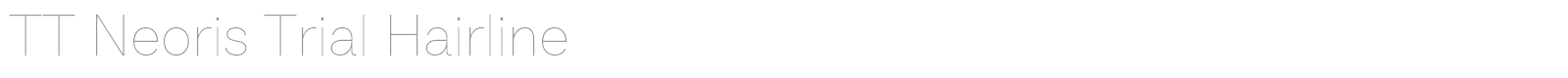 TT Neoris font preview